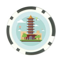 China-landmark-landscape-chinese Poker Chip Card Guard (10 Pack) by Sudhe