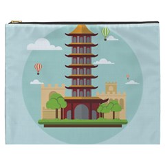 China-landmark-landscape-chinese Cosmetic Bag (xxxl) by Sudhe