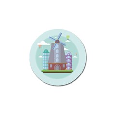 Amsterdam-landmark-landscape Golf Ball Marker (4 Pack) by Sudhe