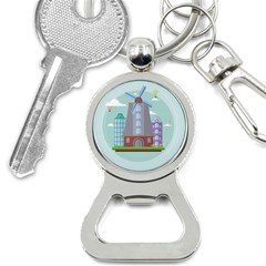 Amsterdam-landmark-landscape Bottle Opener Key Chain by Sudhe