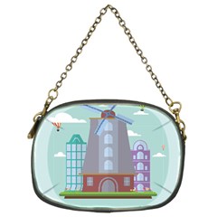 Amsterdam-landmark-landscape Chain Purse (two Sides) by Sudhe