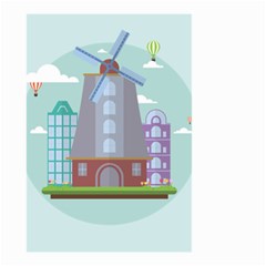 Amsterdam-landmark-landscape Small Garden Flag (two Sides) by Sudhe