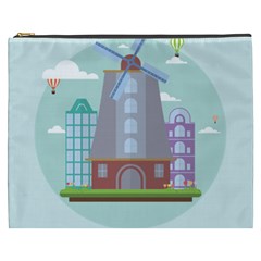 Amsterdam-landmark-landscape Cosmetic Bag (xxxl) by Sudhe