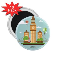 London-watch-landmark-england 2 25  Magnets (10 Pack)  by Sudhe