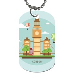 London-watch-landmark-england Dog Tag (one Side) by Sudhe