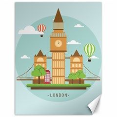 London-watch-landmark-england Canvas 12  X 16  by Sudhe