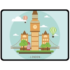 London-watch-landmark-england Fleece Blanket (large) 