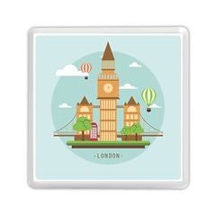 London-watch-landmark-england Memory Card Reader (square)