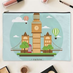 London-watch-landmark-england Cosmetic Bag (xxxl) by Sudhe