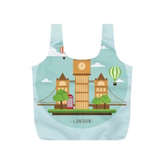 London-watch-landmark-england Full Print Recycle Bag (s) by Sudhe