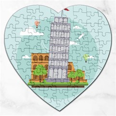 Roma-landmark-landscape-italy-rome Jigsaw Puzzle (heart) by Sudhe