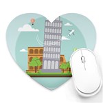 Roma-landmark-landscape-italy-rome Heart Mousepads Front