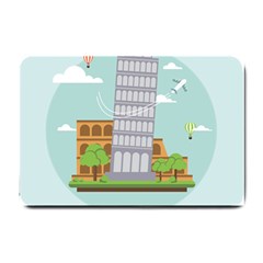 Roma-landmark-landscape-italy-rome Small Doormat  by Sudhe