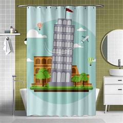 Roma-landmark-landscape-italy-rome Shower Curtain 48  X 72  (small)  by Sudhe