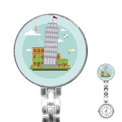 Roma-landmark-landscape-italy-rome Stainless Steel Nurses Watch by Sudhe