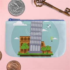 Roma-landmark-landscape-italy-rome Large Coin Purse by Sudhe