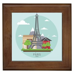 Paris-france-french-europe-travel Framed Tile by Sudhe