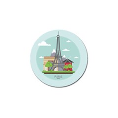 Paris-france-french-europe-travel Golf Ball Marker by Sudhe