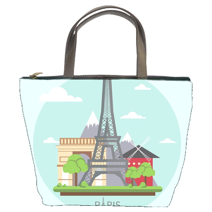 Paris-france-french-europe-travel Bucket Bag