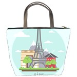 Paris-france-french-europe-travel Bucket Bag Back