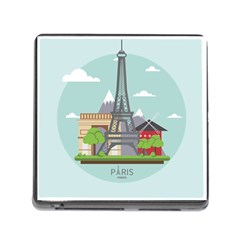 Paris-france-french-europe-travel Memory Card Reader (square 5 Slot) by Sudhe