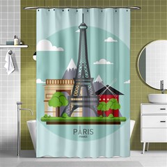 Paris-france-french-europe-travel Shower Curtain 48  X 72  (small)  by Sudhe