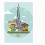 Paris-france-french-europe-travel Large Garden Flag (Two Sides) Back