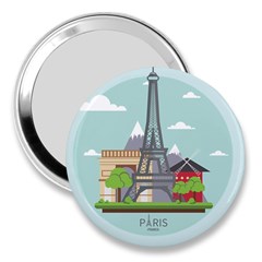 Paris-france-french-europe-travel 3  Handbag Mirrors by Sudhe