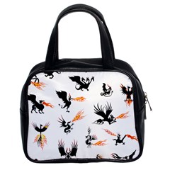 Dragon-phoenix-fire-bird-ancient Classic Handbag (two Sides) by Sudhe