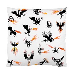 Dragon-phoenix-fire-bird-ancient Standard Cushion Case (one Side) by Sudhe