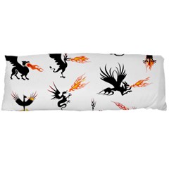 Dragon-phoenix-fire-bird-ancient Body Pillow Case Dakimakura (two Sides) by Sudhe