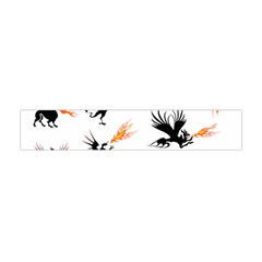 Dragon-phoenix-fire-bird-ancient Flano Scarf (mini) by Sudhe