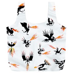 Dragon-phoenix-fire-bird-ancient Full Print Recycle Bag (xxl) by Sudhe