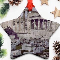 Erechtheum Temple, Athens, Greece Ornament (star) by dflcprintsclothing