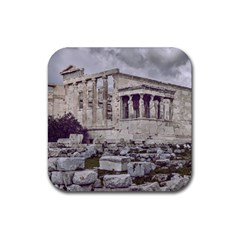 Erechtheum Temple, Athens, Greece Rubber Coaster (square) 