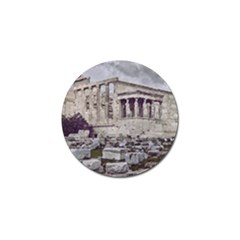 Erechtheum Temple, Athens, Greece Golf Ball Marker by dflcprintsclothing