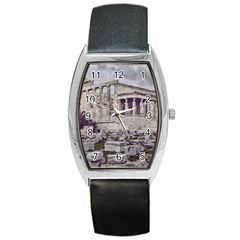 Erechtheum Temple, Athens, Greece Barrel Style Metal Watch by dflcprintsclothing