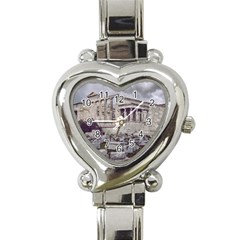 Erechtheum Temple, Athens, Greece Heart Italian Charm Watch by dflcprintsclothing