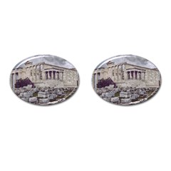 Erechtheum Temple, Athens, Greece Cufflinks (oval) by dflcprintsclothing