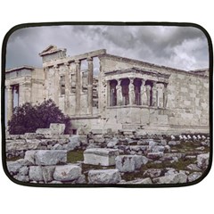 Erechtheum Temple, Athens, Greece Double Sided Fleece Blanket (mini)  by dflcprintsclothing