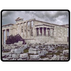 Erechtheum Temple, Athens, Greece Fleece Blanket (large)  by dflcprintsclothing