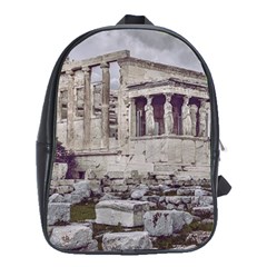 Erechtheum Temple, Athens, Greece School Bag (xl) by dflcprintsclothing