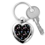 Pastel Goth Witch Key Chain (Heart) Front