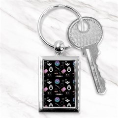 Pastel Goth Witch Key Chain (rectangle) by NerdySparkleGoth