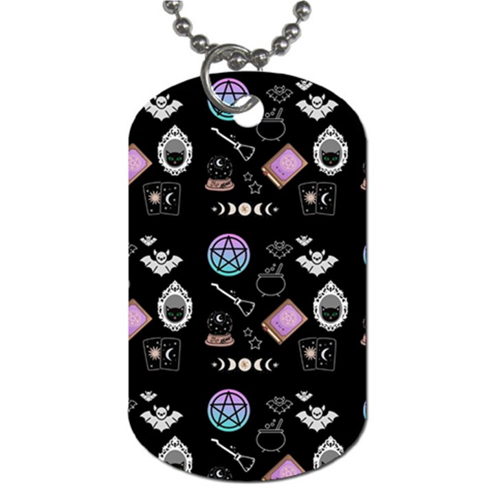 Pastel Goth Witch Dog Tag (One Side)