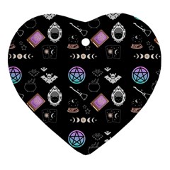 Pastel Goth Witch Heart Ornament (two Sides) by NerdySparkleGoth