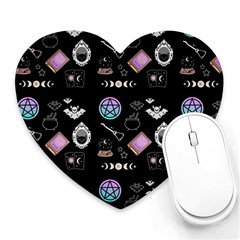 Pastel Goth Witch Heart Mousepads by NerdySparkleGoth