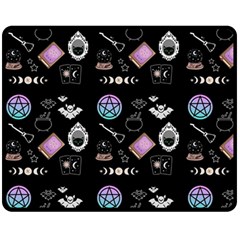 Pastel Goth Witch Fleece Blanket (medium)  by NerdySparkleGoth