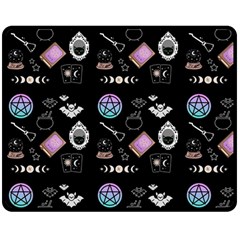 Pastel Goth Witch Double Sided Fleece Blanket (medium)  by NerdySparkleGoth