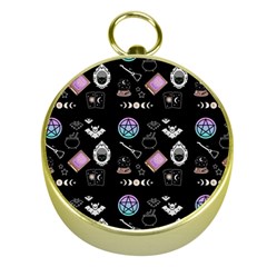 Pastel Goth Witch Gold Compasses by NerdySparkleGoth